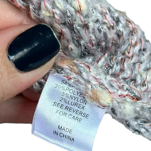 Alison Andrews Women's Multicolored Knit Popcorn Crewneck Sweater Size Large - Picture 4 of 7